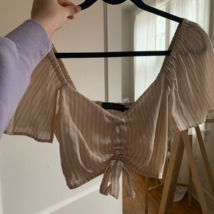 REVOLVE Flutter Sleeve Crop